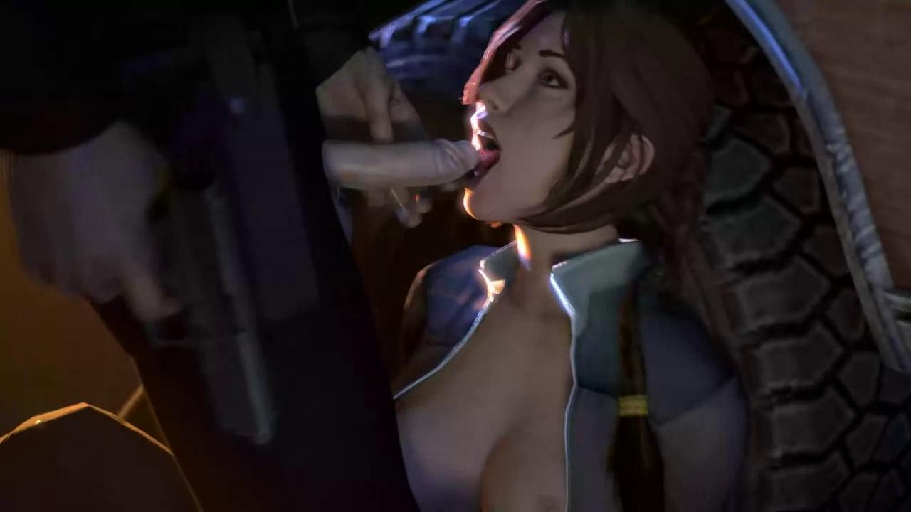Lara Croft Deepthroat Blowjob | Rule 34 Animated